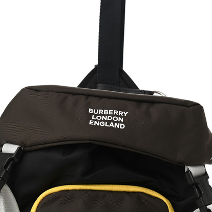 Burberry Nylon Medium Leo Sling Bag Black Yellow Grey 7 of 9