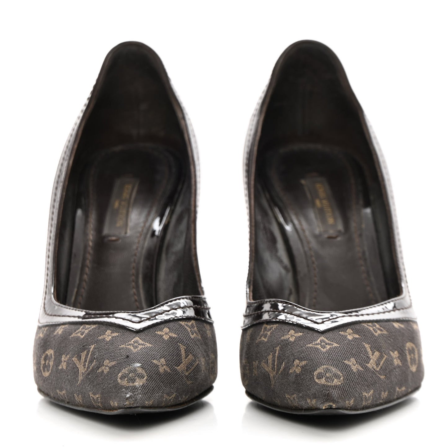 Mini Monogram Luxembourg Pumps 37 Brown