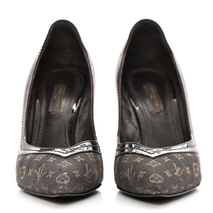 Louis Vuitton Mini Monogram Luxembourg Pumps 37 Brown 2 of 15