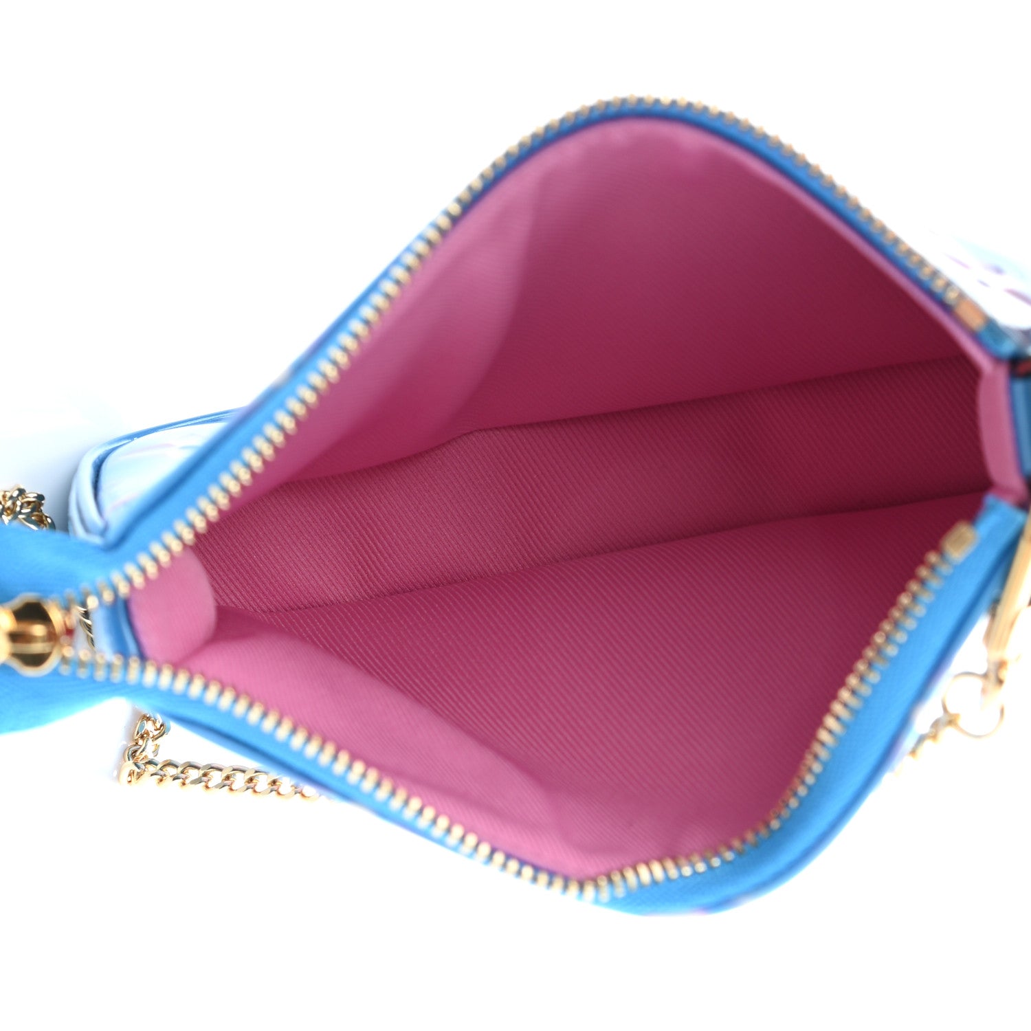Louis Vuitton Vernis Valentine Mini Pochette Accessories Baby Blue Neon 5 of 8