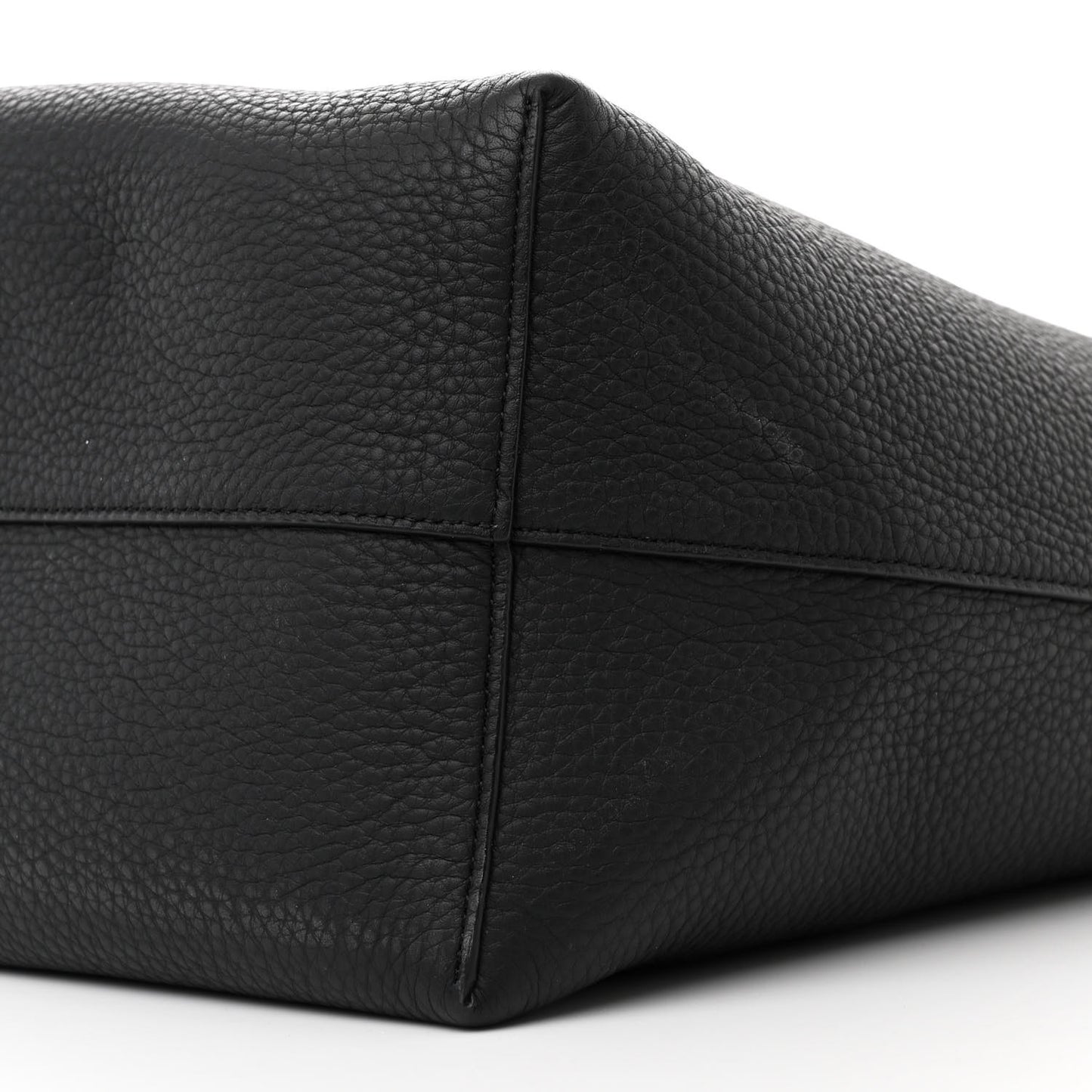 Grained Calfskin Medium N/S Park Tote Black