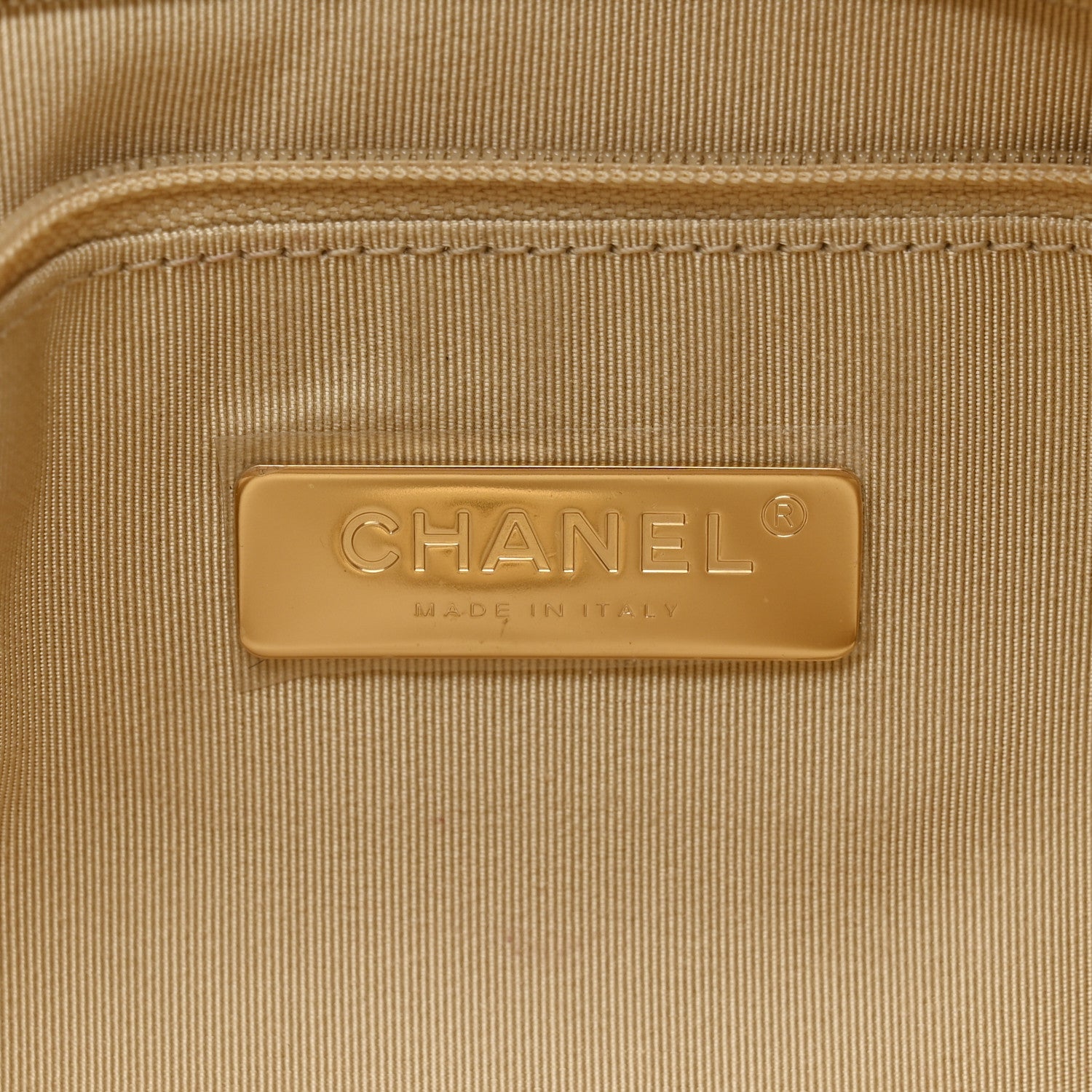 Chanel Goatskin Quilted Large Chanel 19 Flap Beige 6 of 14