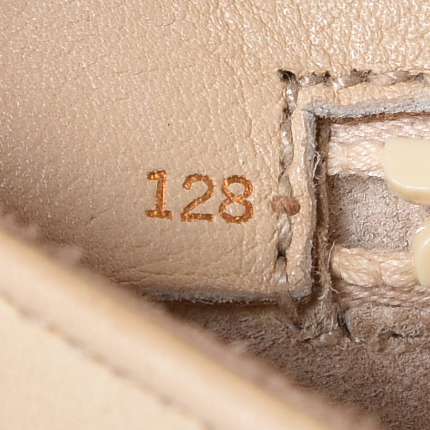 Calfskin Web GG Signature Clutch Beige