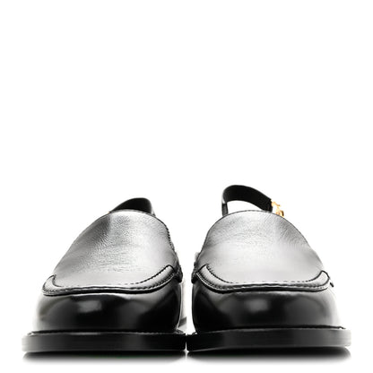 Chanel Glazed Calfskin CC Slingback Flats 37 Black 3 of 10