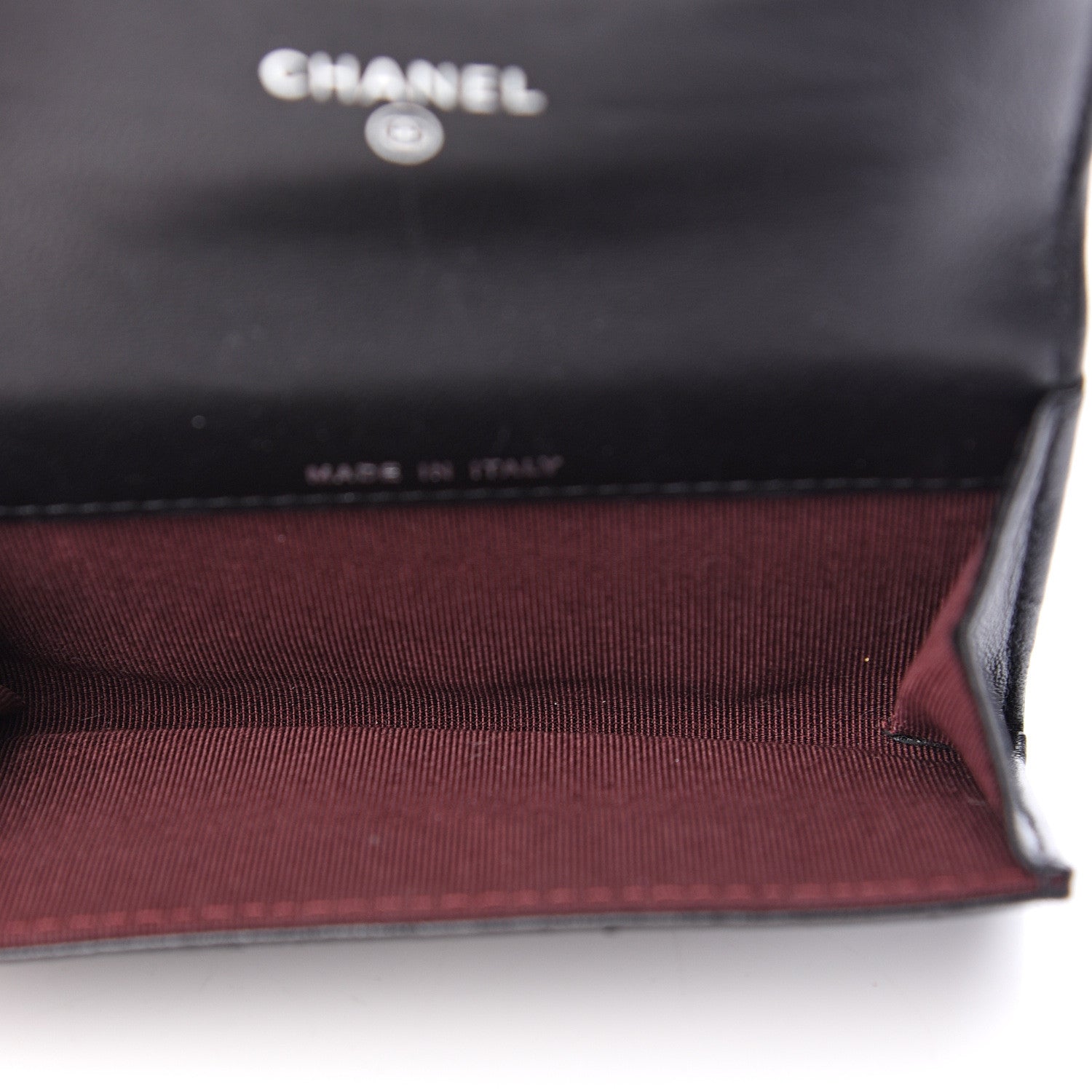 Chanel Lambskin Quilted Flap Card Holder Black 4 of 12