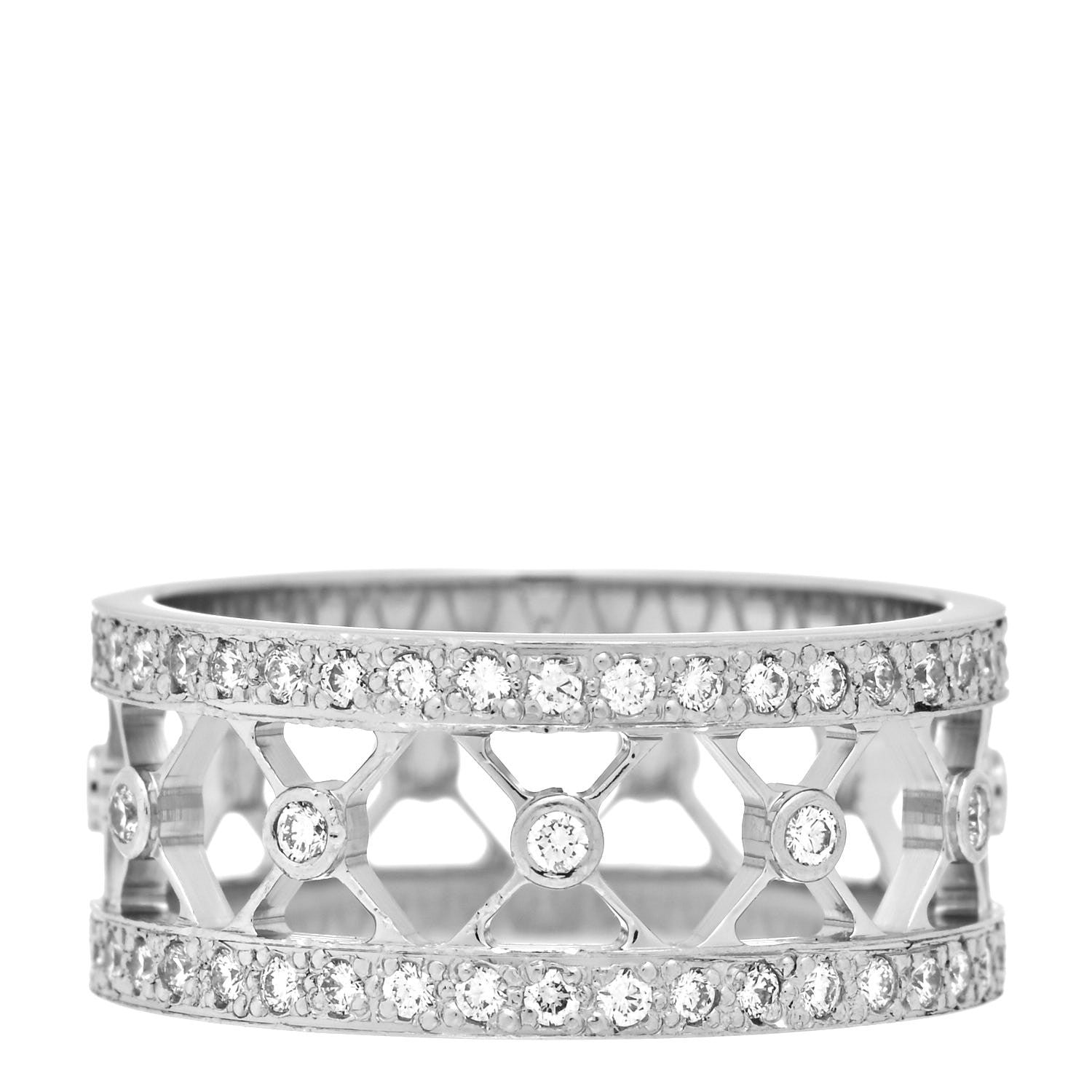 Tiffany Platinum Diamond Voile Ring 50 5.5 3 of 5
