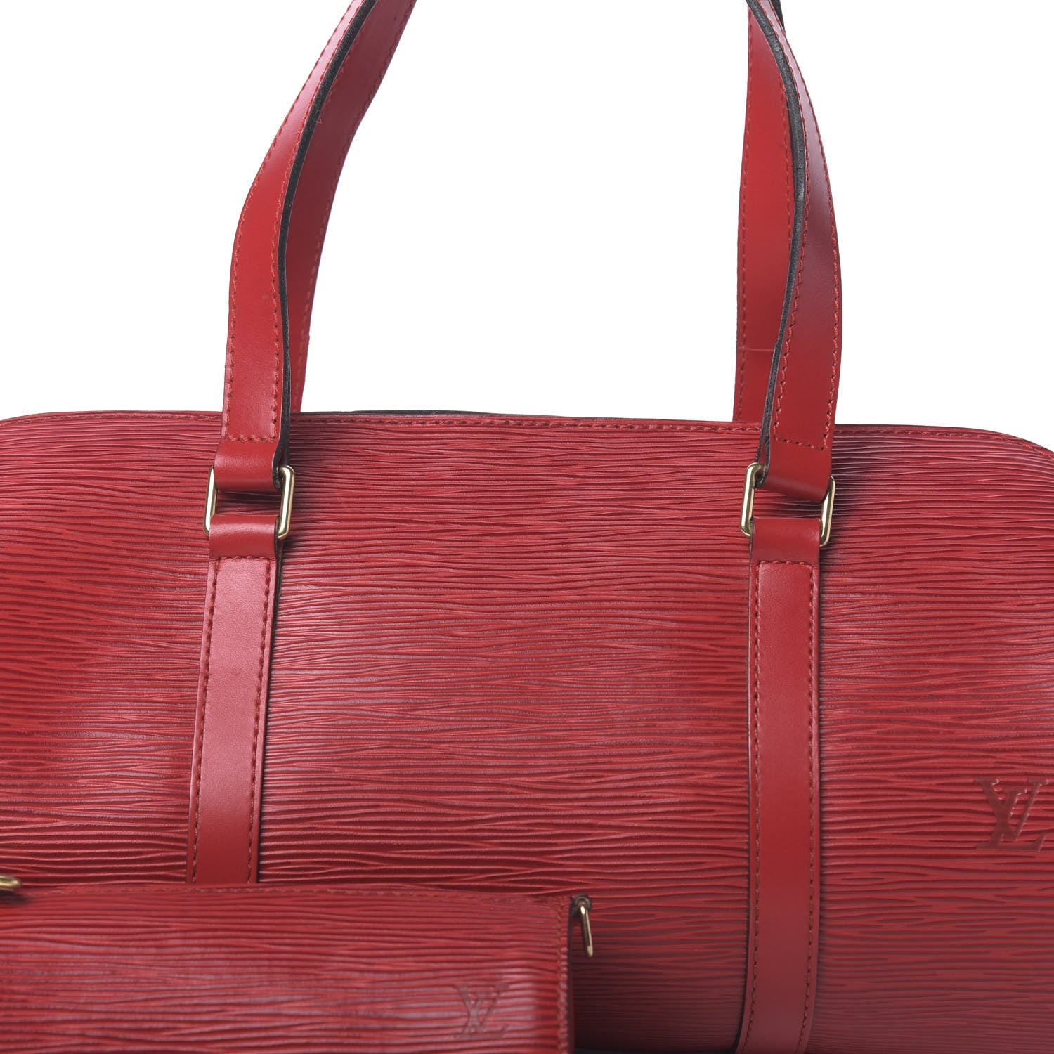 Louis Vuitton Epi Soufflot Castillan Red 9 of 11