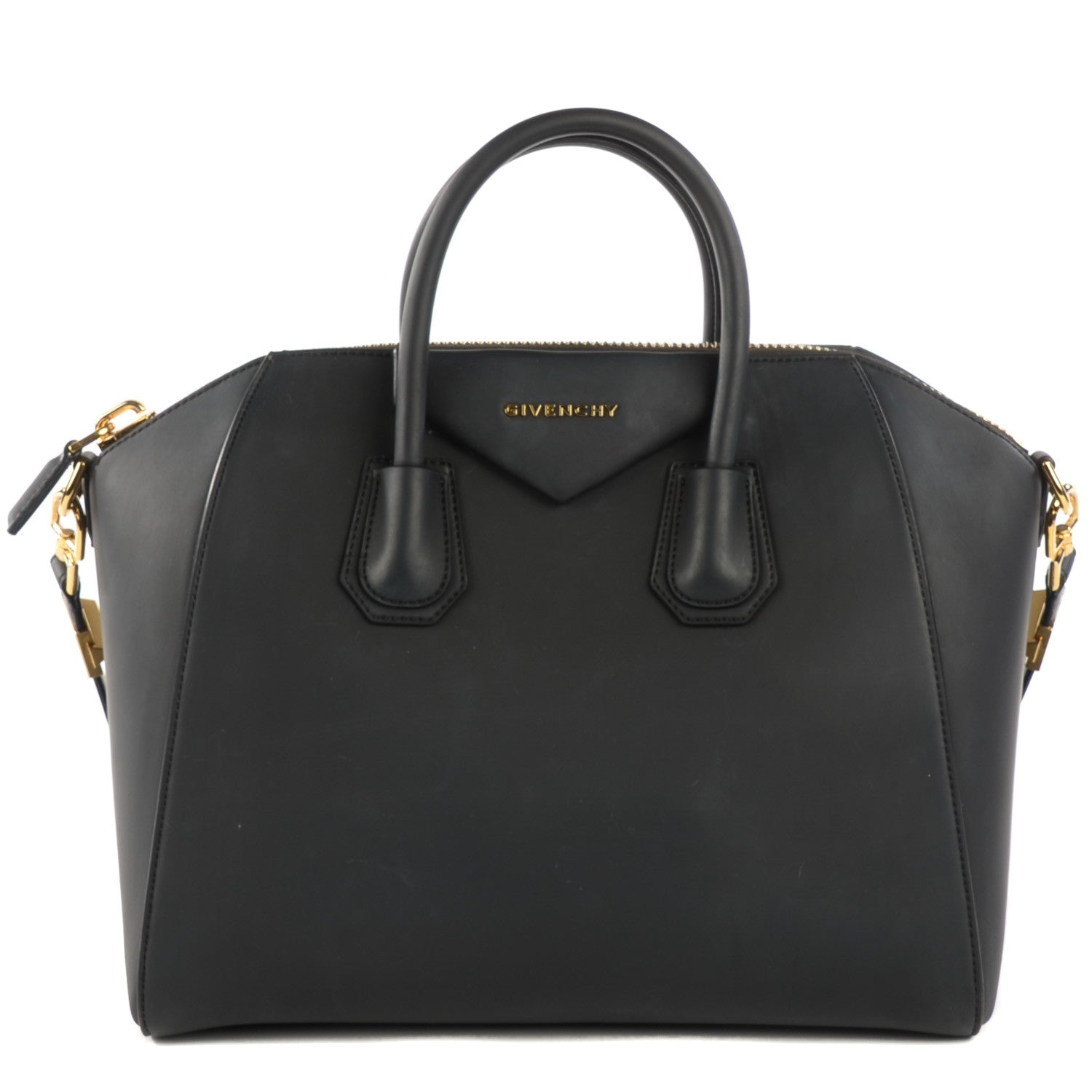 Givenchy Rubber Effect Calfskin Medium Antigona Black 1 of 14