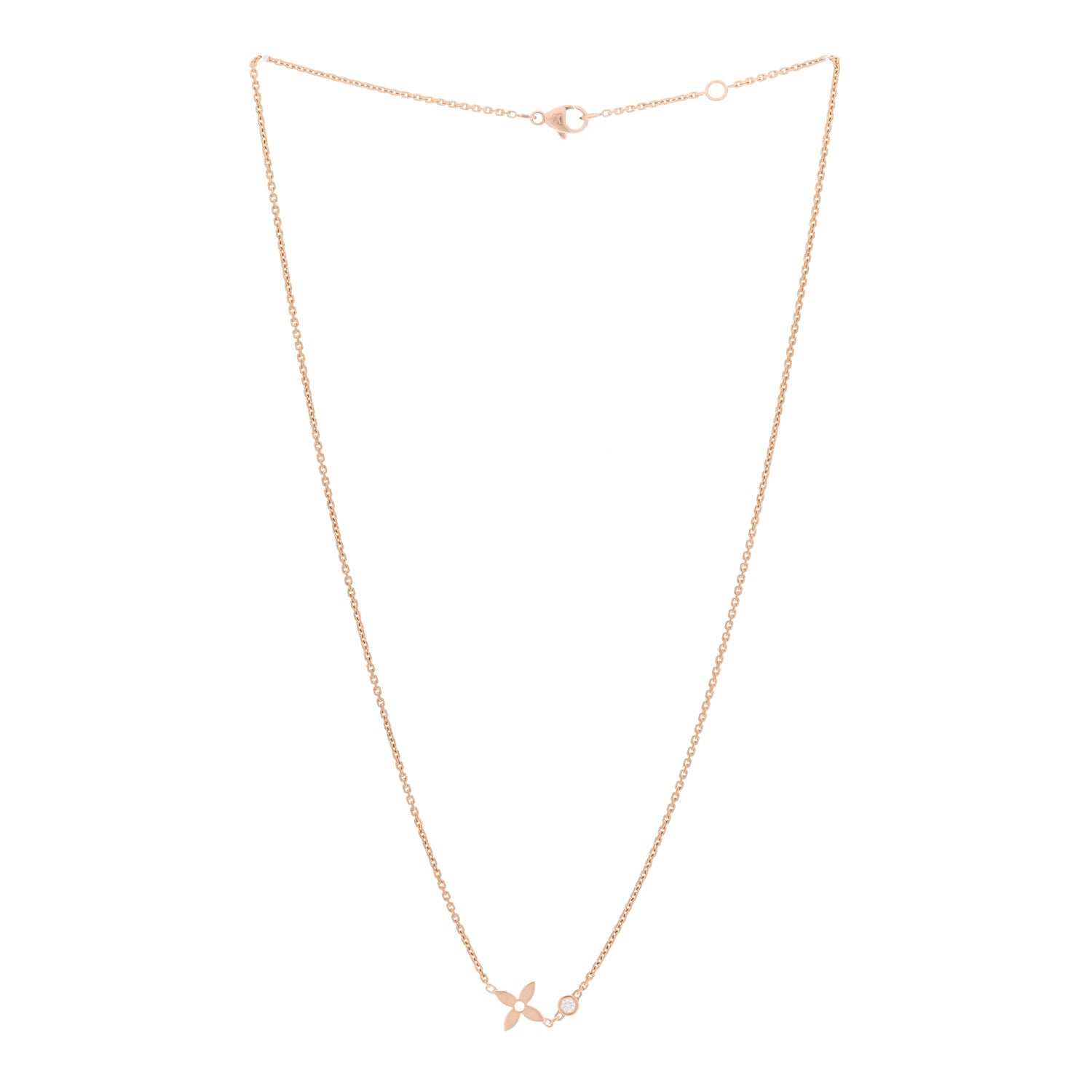 Louis Vuitton 18K Pink Gold Diamond Idylle Blossom Pendant Necklace 3 of 6