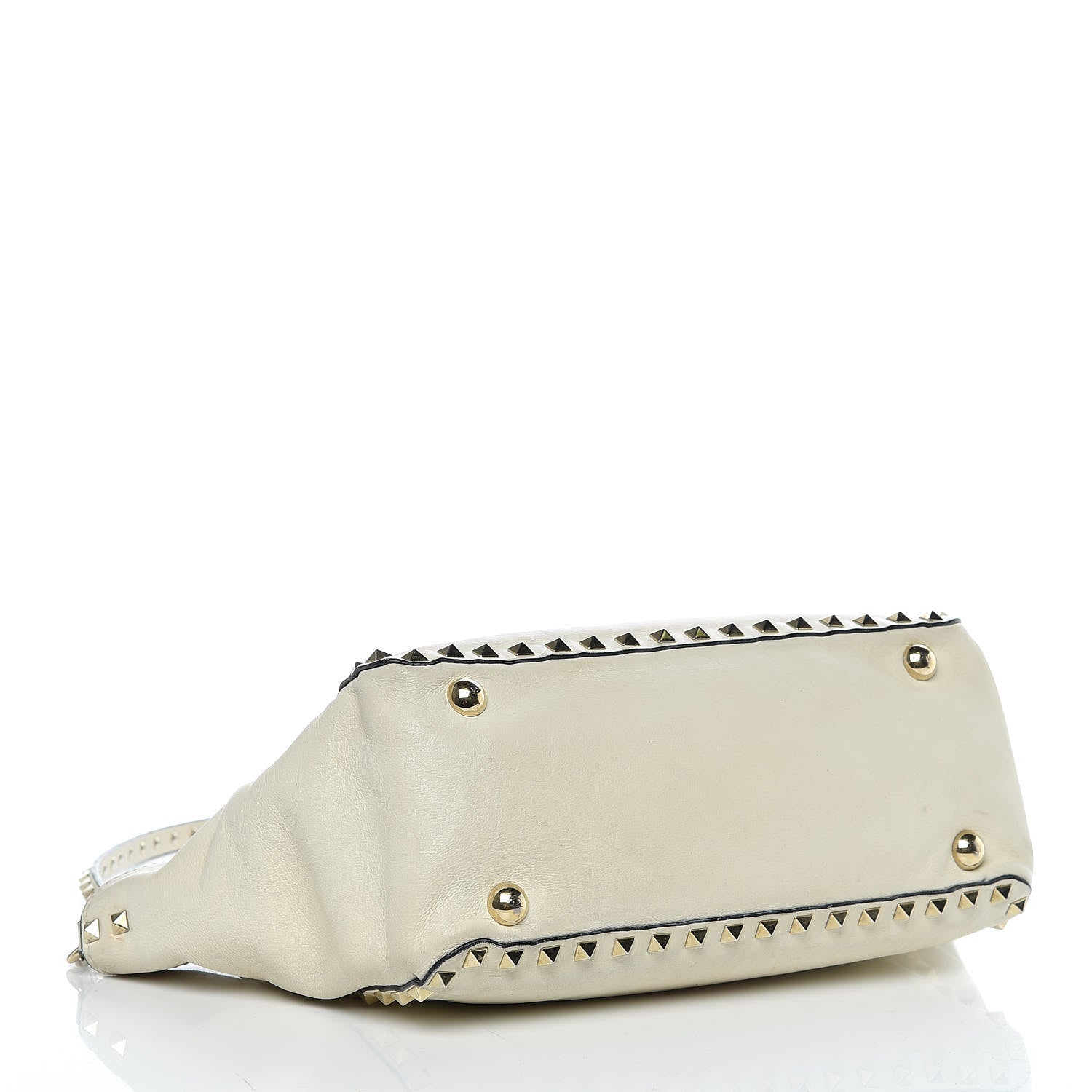 Valentino Garavani Vitello Small Rockstud Tote Ivory 5 of 35