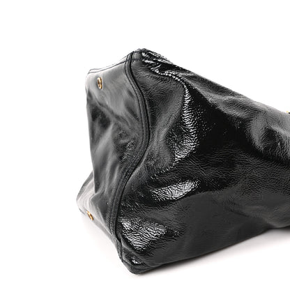 Saint Laurent Patent Large Downtown Tote Black 10 of 10