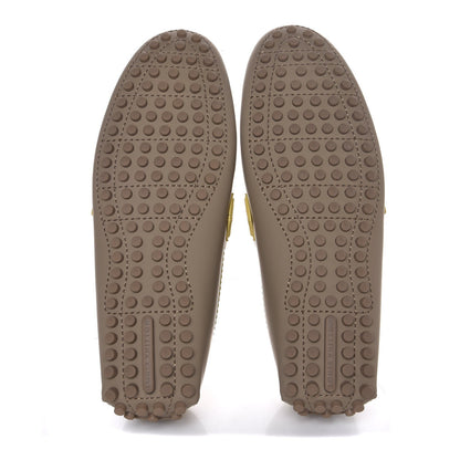Louis Vuitton Rubber Mens Hockenheim Mocassins 6 Beige Yellow 5 of 9