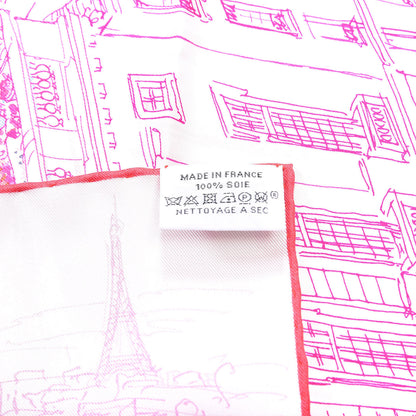 Hermes Silk Un Jardin sur le Toit Pocket Square 7 of 7