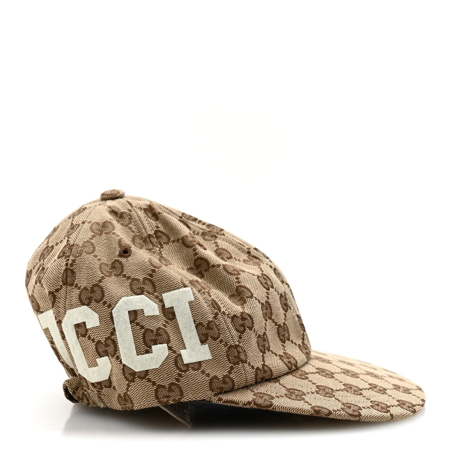 Monogram Patch Logo Soft Baseball Hat S Beige Cocoa