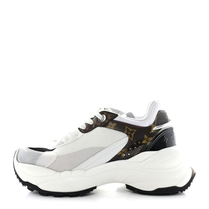 Louis Vuitton Monogram Calfskin Run 55 Sneakers 38.5 White 1 of 9