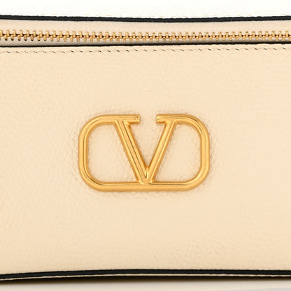 Valentino Garavani Grainy Calfskin Vlogo Vanity Case White 7 of 10