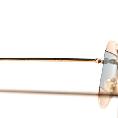 Christian Dior Split 1 Aviator Sunglasses Gold 6 of 6