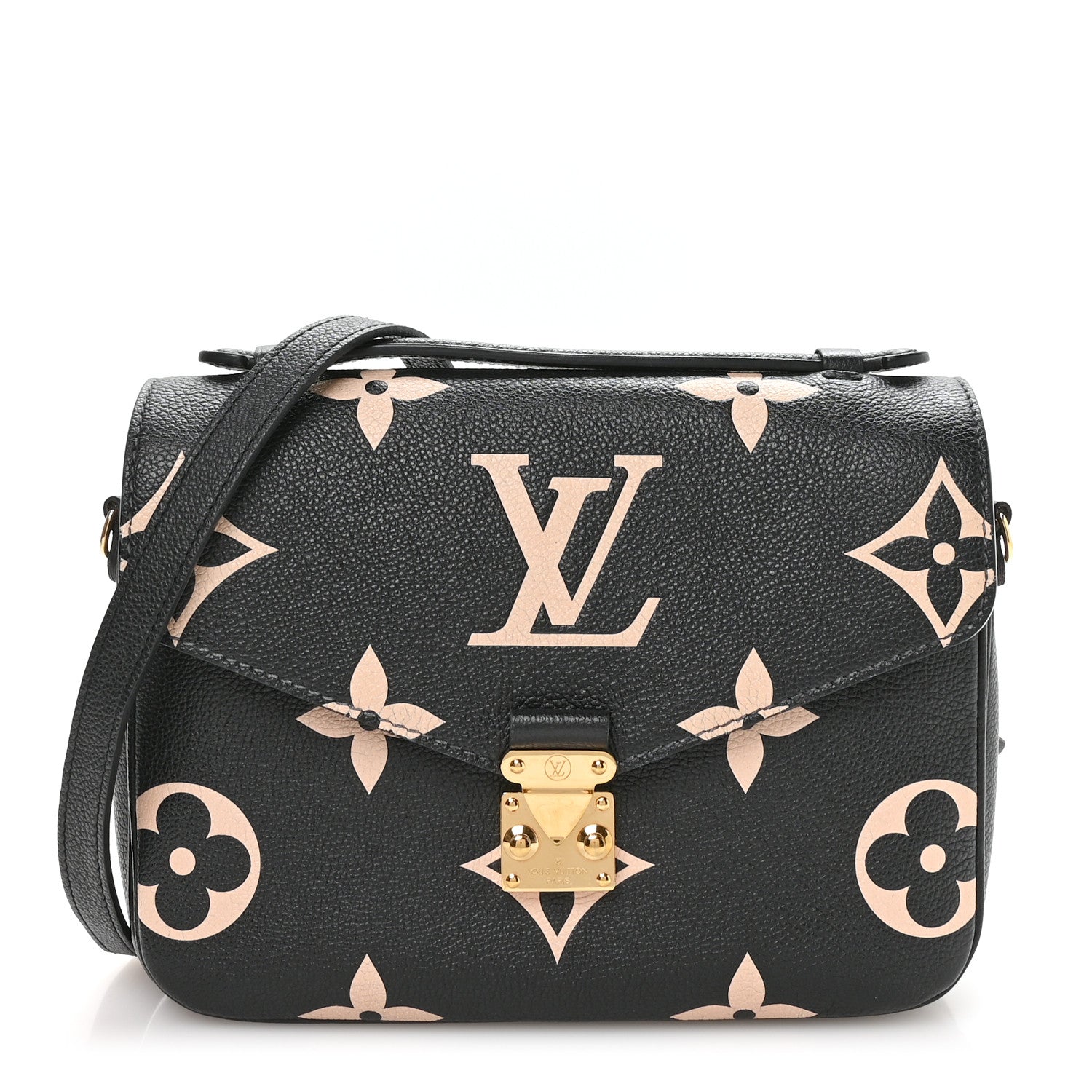 Louis Vuitton Empreinte Monogram Giant Pochette Metis Black Beige 1 of 19