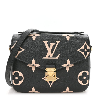 Louis Vuitton Empreinte Monogram Giant Pochette Metis Black Beige 1 of 19
