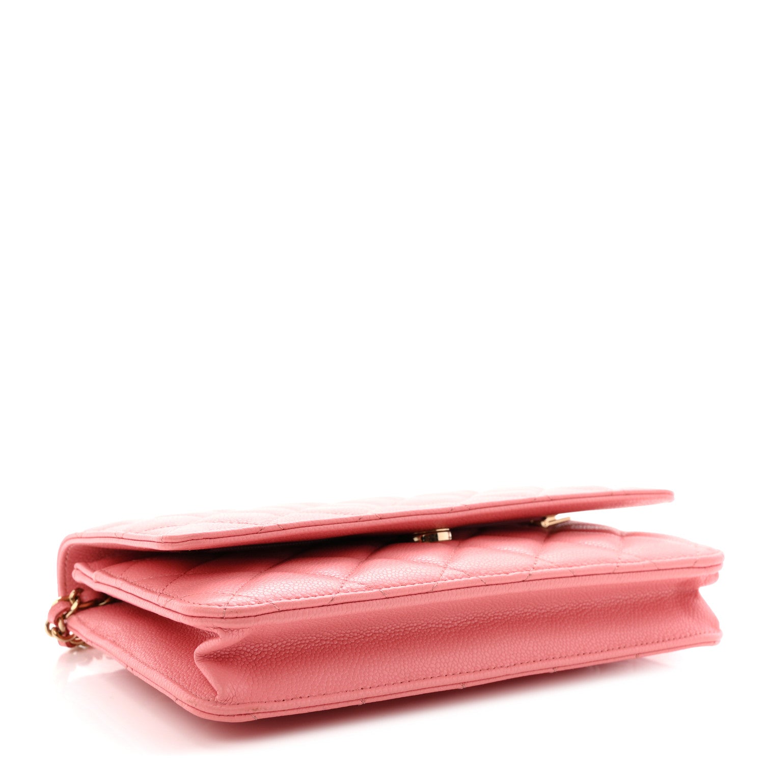 Chanel Caviar Quilted Wallet on Chain WOC Pink 4 of 10