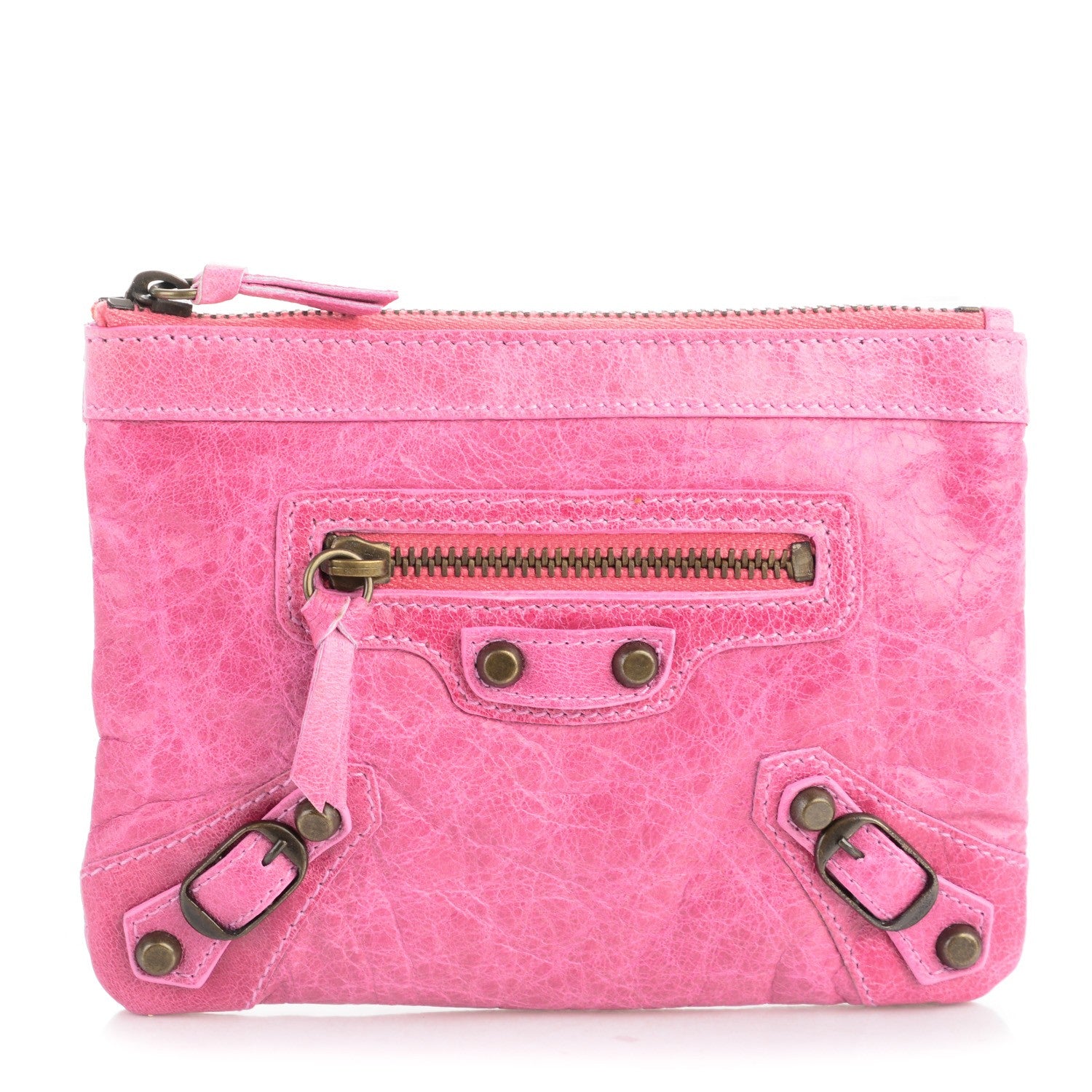 Balenciaga Agneau Classic Hardware M Porte-Monnaie Coin Purse bubblegum 1 of 7