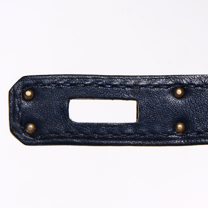 Hermes Swift Kelly Cut Clutch Pochette Bleu De Malte 6 of 17