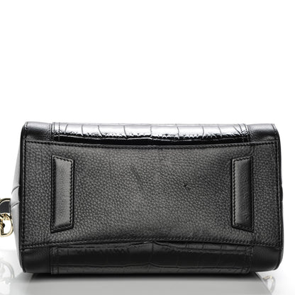 Givenchy Calfskin Crocodile Embossed Small Antigona Black 9 of 9