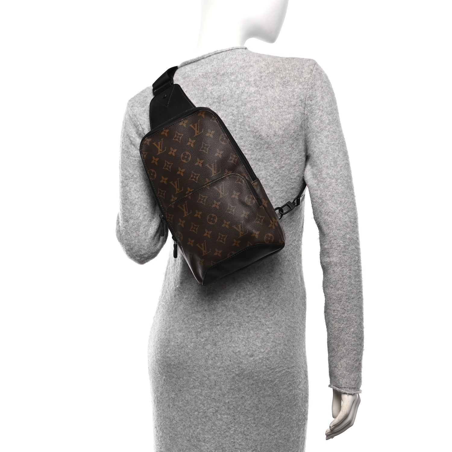 Louis Vuitton Monogram Macassar Avenue Sling Bag 2 of 9