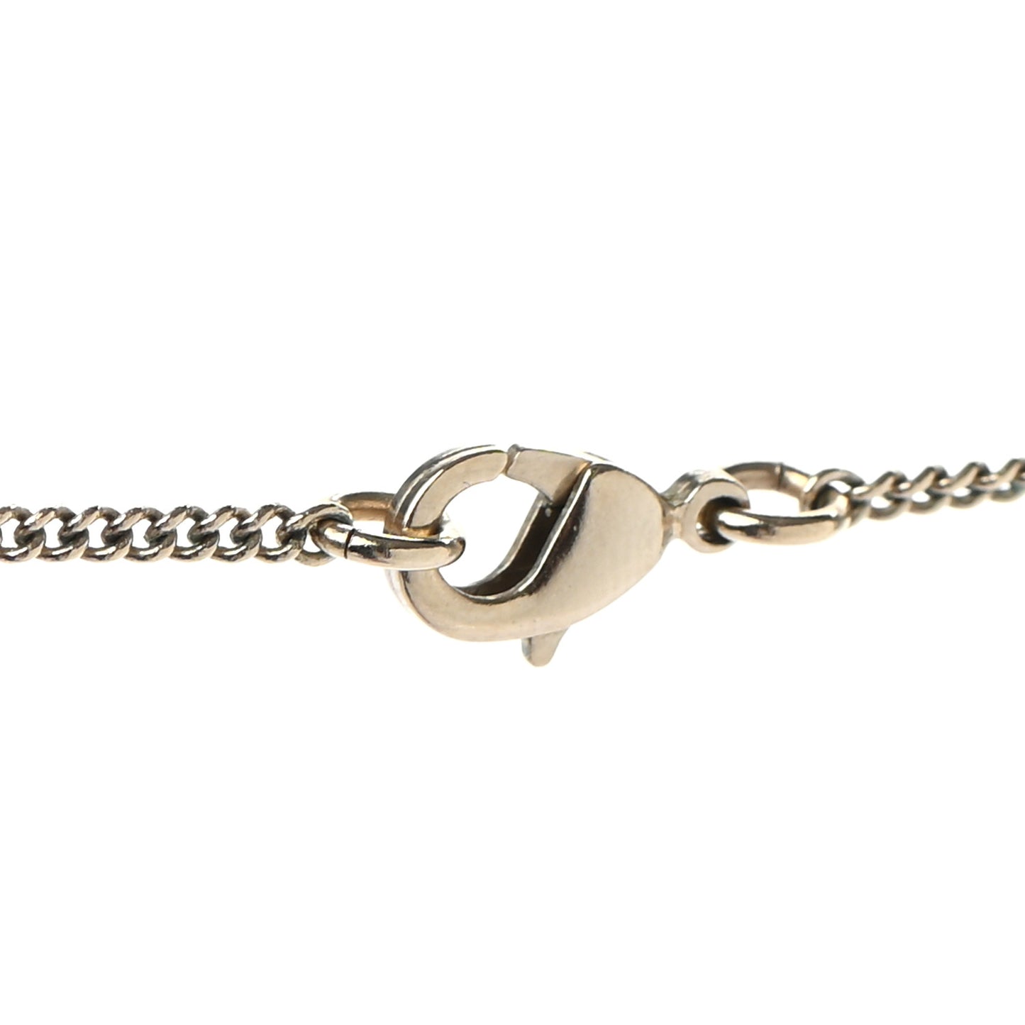 Baguette Crystal High Society CC Pendant Necklace Gold