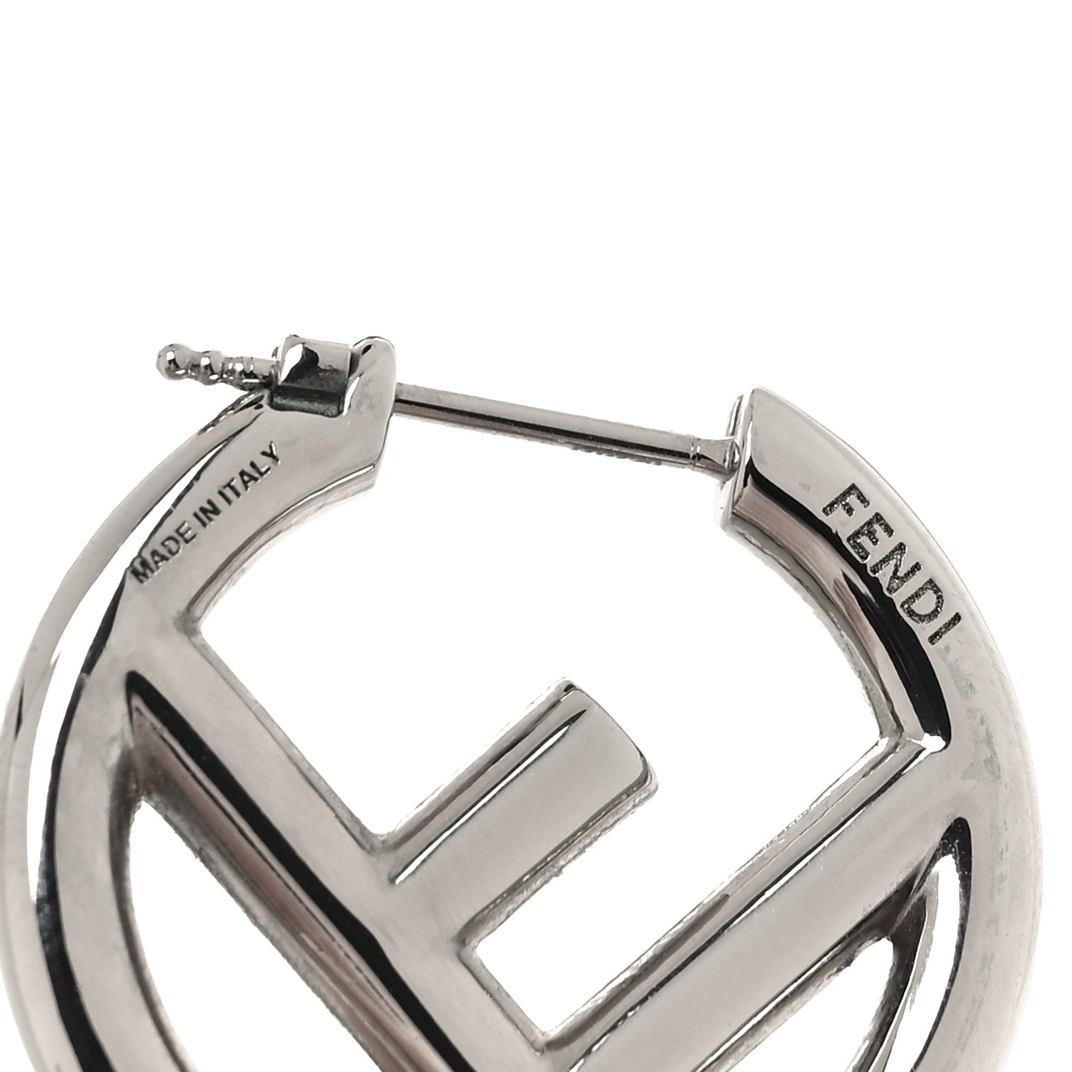 Fendi Metal F is Fendi Hoop Earrings Silver 4 of 5