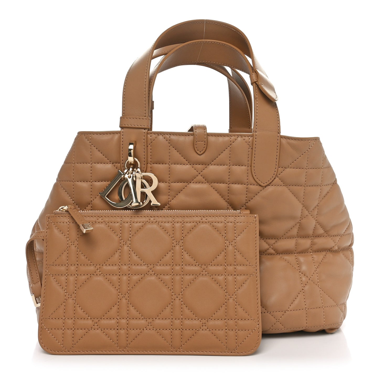 Calfskin Macrocannage Medium Toujours Tan