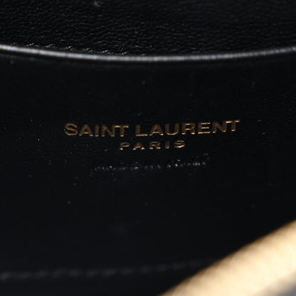 Saint Laurent Grain De Poudre Matelasse Monogram Mini Lou Camera Bag Black 6 of 10