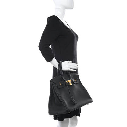 Hermes Togo Birkin 35 Black 2 of 12