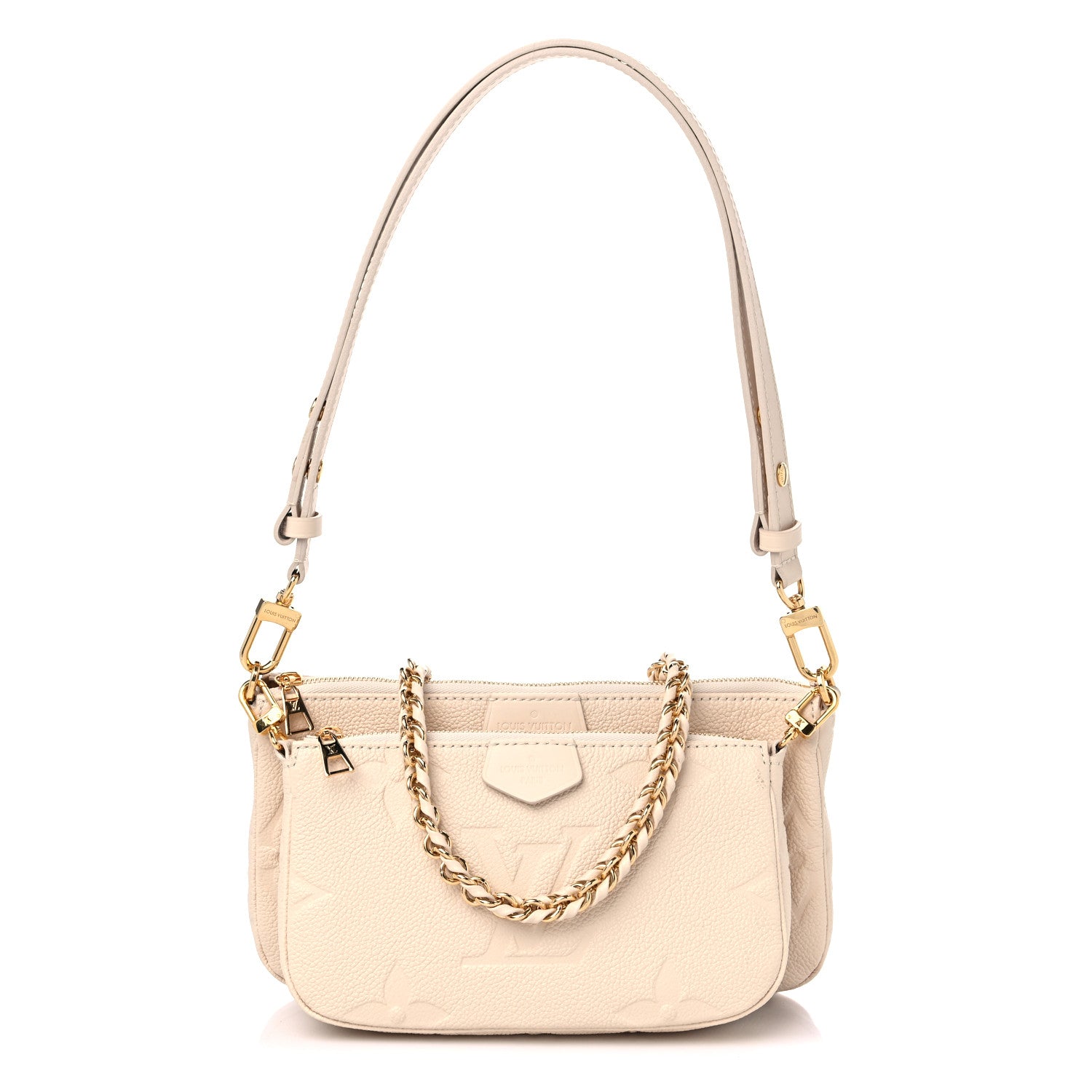Louis Vuitton Empreinte Monogram Giant Multi Pochette Accessories Cream 1 of 9