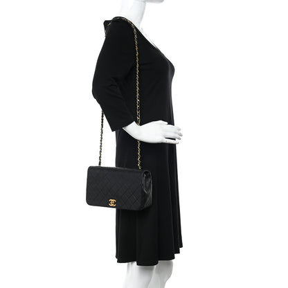 Chanel Lambskin Quilted Small Single Flap Black 2 of 15