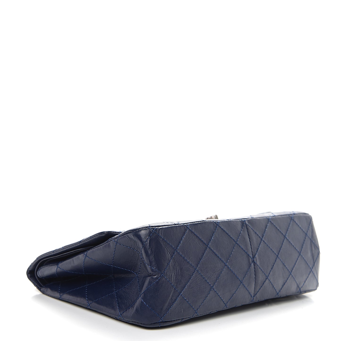 Aged Calfskin Quilted 2.55 Reissue 227 Flap Dark Blue