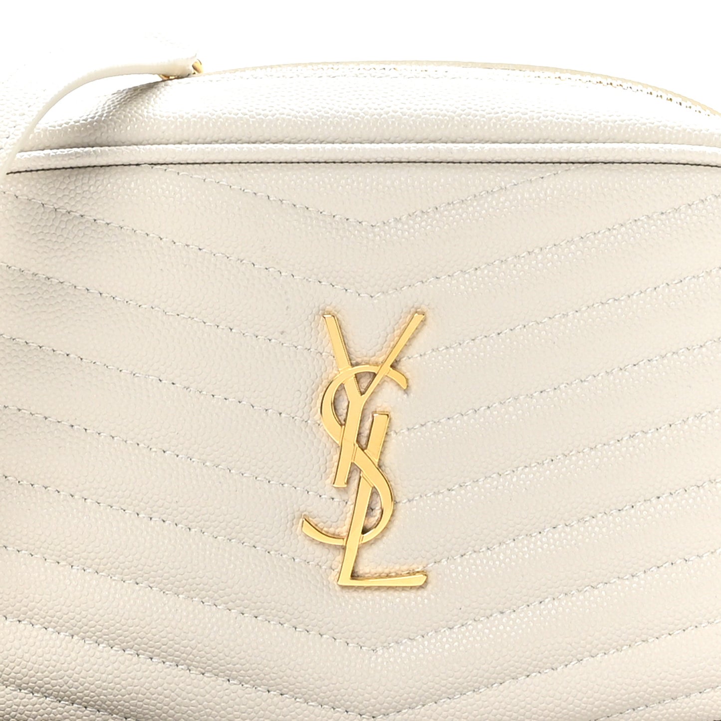 Grain De Poudre Matelasse Monogram Mini Lou Camera Bag Crema Soft