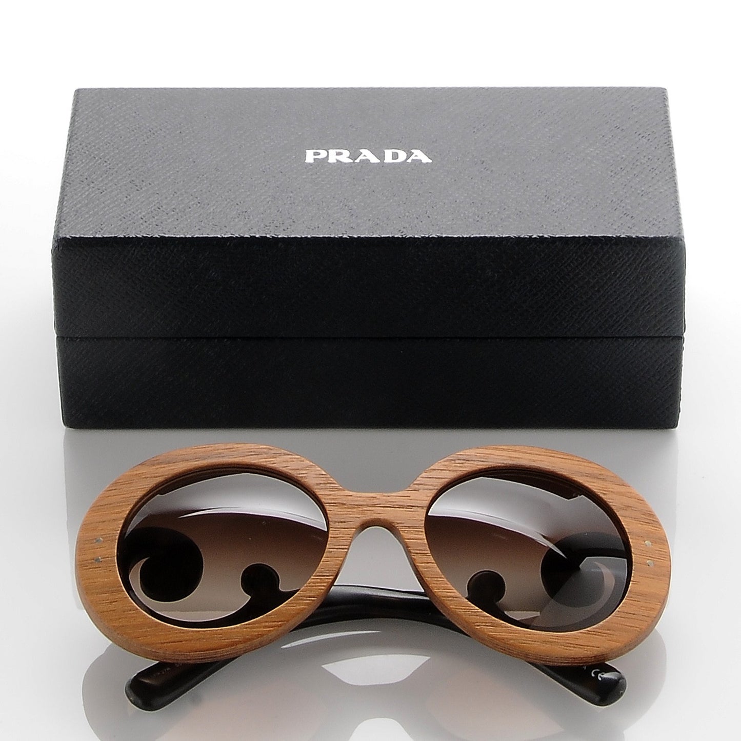 Wooden Baroque Sunglasses SPR 27R Black Tortoise