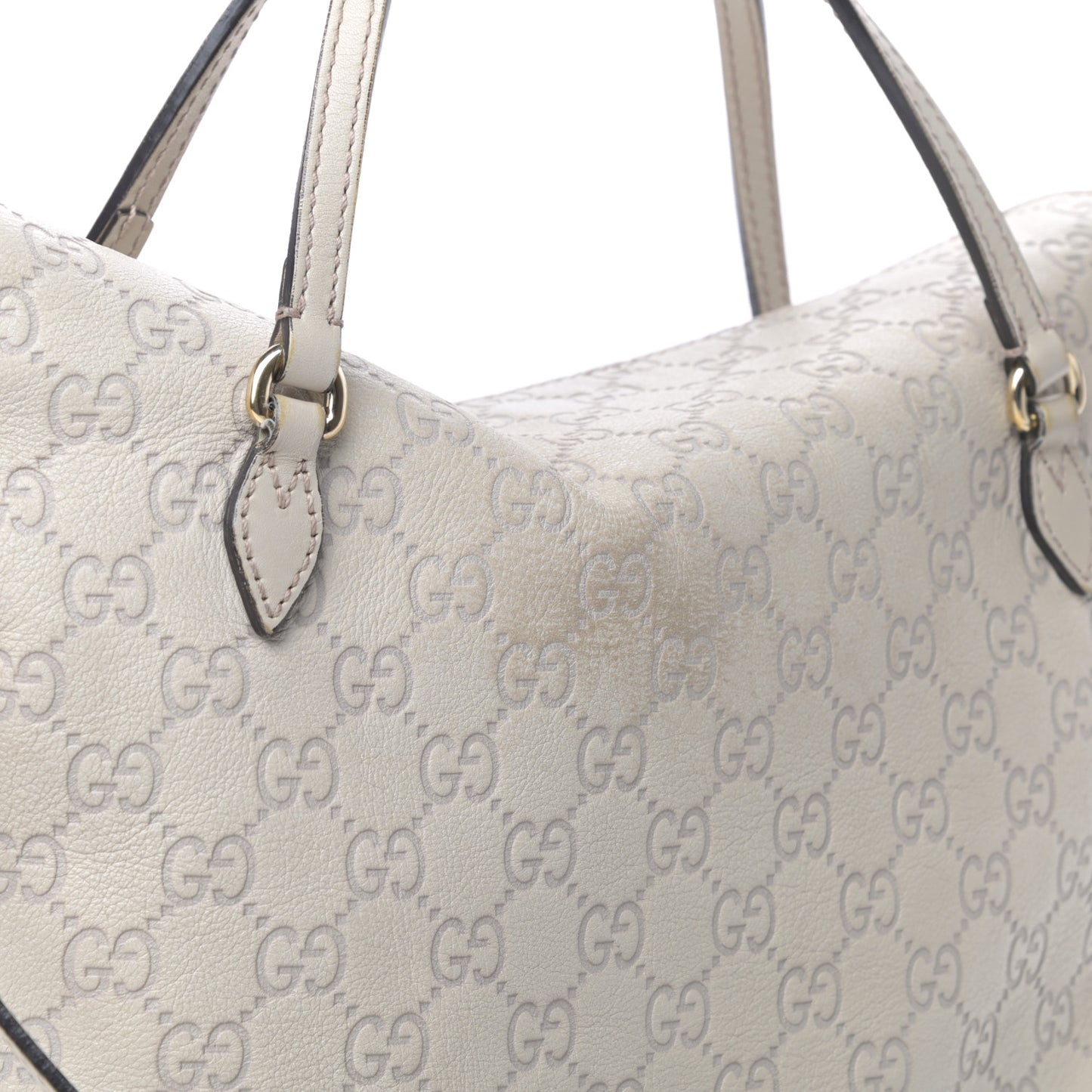 Guccissima Medium Bree Foldover Tote Nude