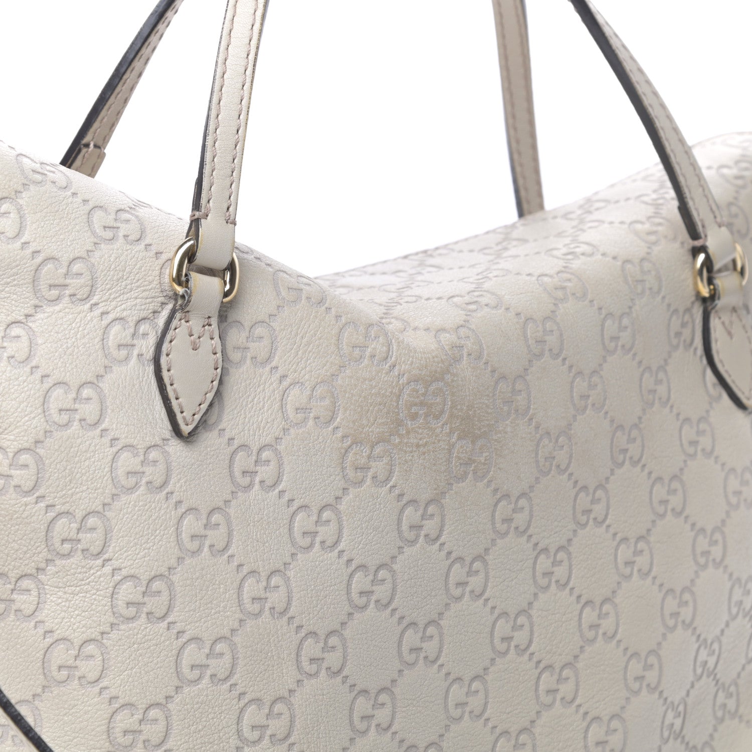 Gucci Guccissima Medium Bree Foldover Tote Nude 10 of 12