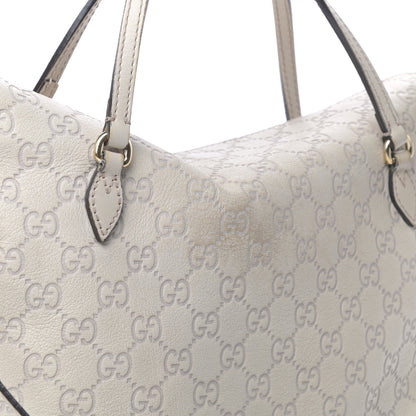 Gucci Guccissima Medium Bree Foldover Tote Nude 10 of 12