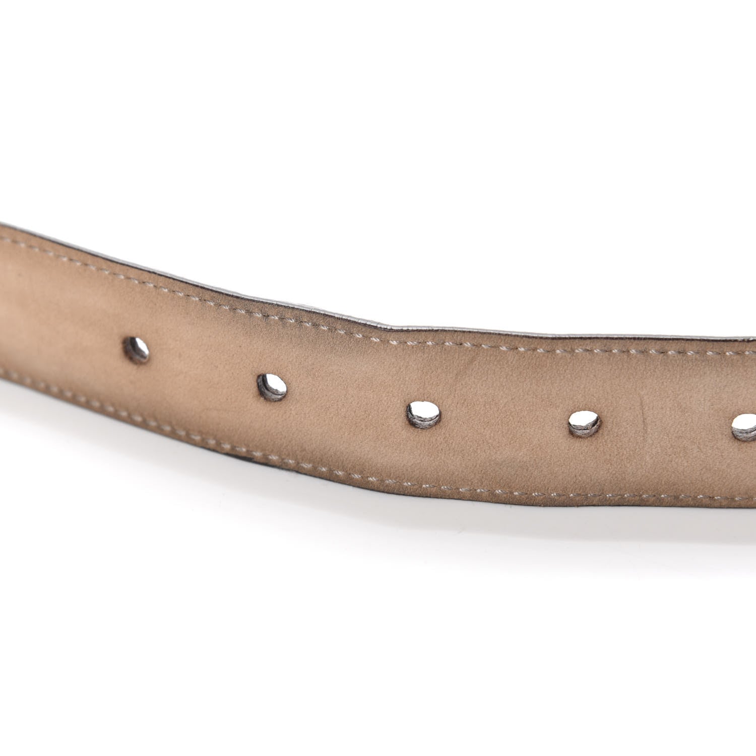 Gucci Calfskin Bamboo Buckle Belt 80 32 Black 5 of 5