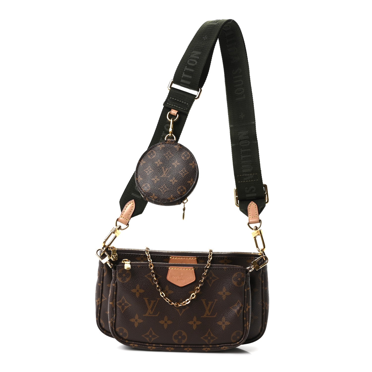 Louis Vuitton Monogram Multi Pochette Accessories Kaki 1 of 10