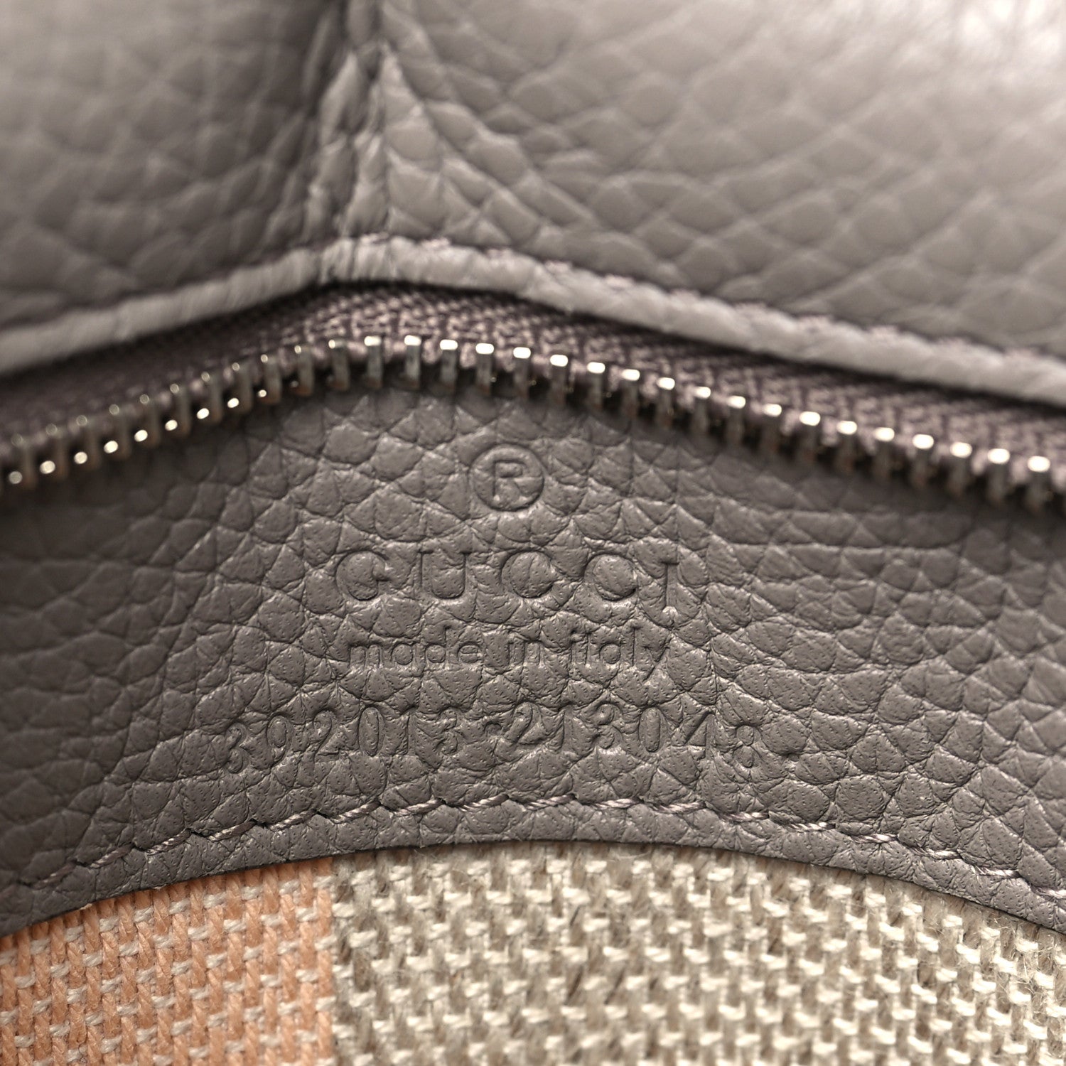 Gucci Cellarius Calfskin Medium Bamboo Daily Top Handle Bag Storm Grey 6 of 8