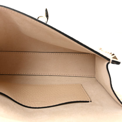 Valentino Garavani Pebbled Calfskin Medium Rockstud Flip Lock Crossbody Bag Light Ivory 5 of 9