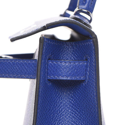 Hermes Epsom Mini Kelly Sellier 20 Bleu Electrique 16 of 35