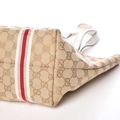 Gucci Monogram Medium Jolicoeur Tote White 9 of 10
