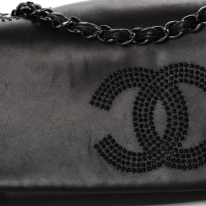 Chanel Lambskin Studded CC East West Flap Black 13 of 13