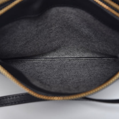 Celine Lambskin Small Trio Crossbody Bag Black 7 of 11