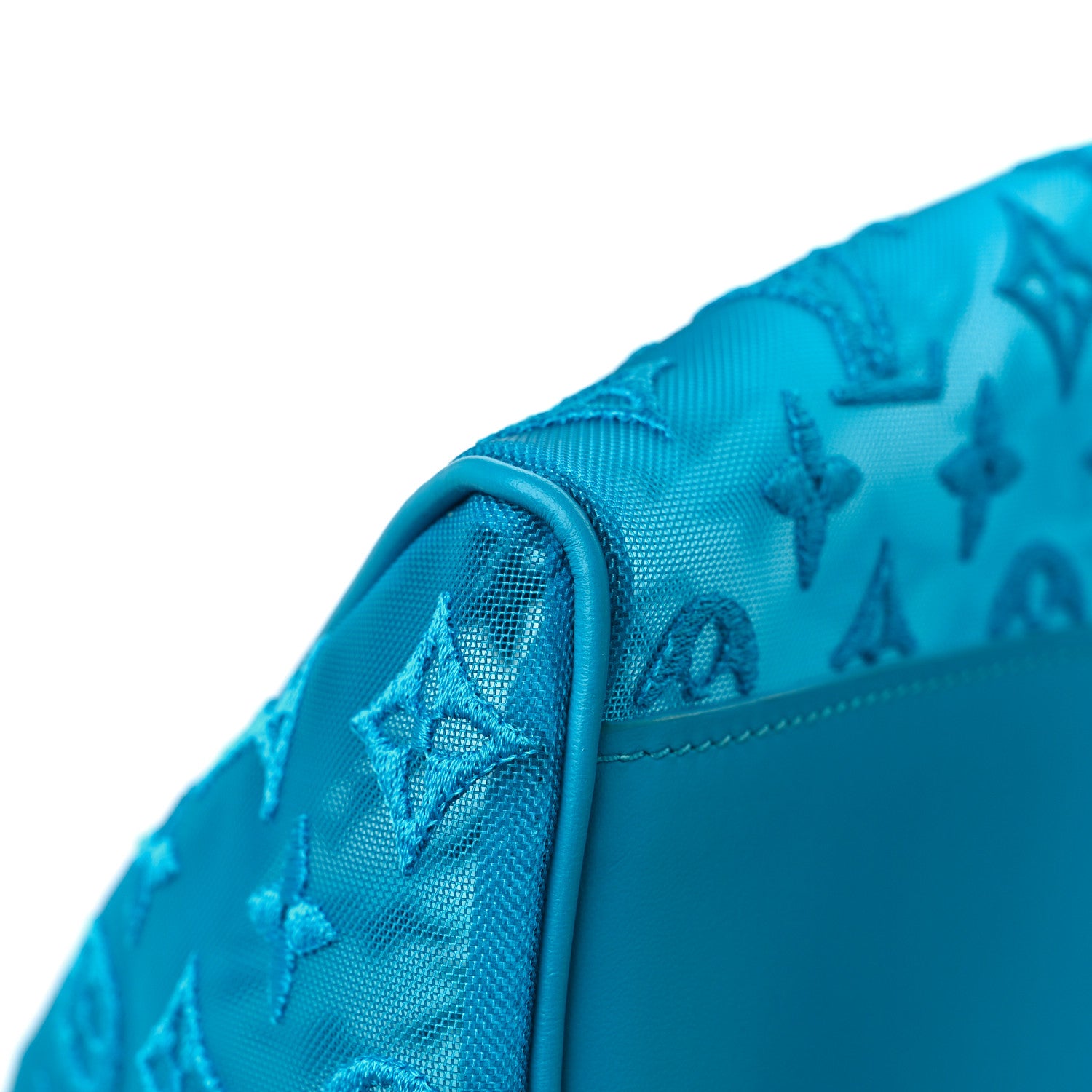 Louis Vuitton Monogram See Through Keepall Triangle Bandouliere 50 Turquoise 7 of 8